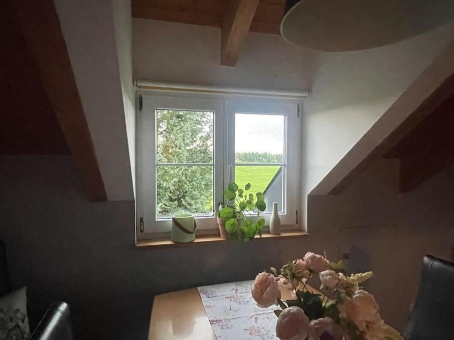 Ferienwohnung Panorama Saentisblick Hergatz Exterior foto
