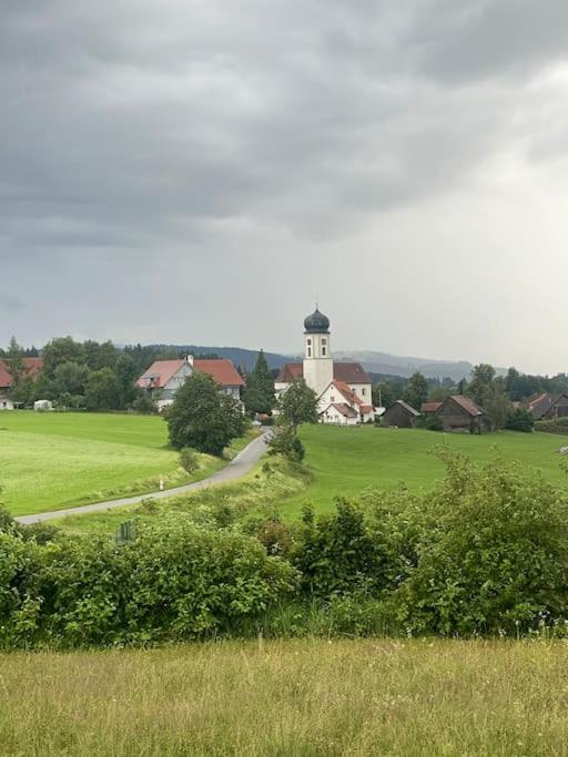 Ferienwohnung Panorama Saentisblick Hergatz Exterior foto